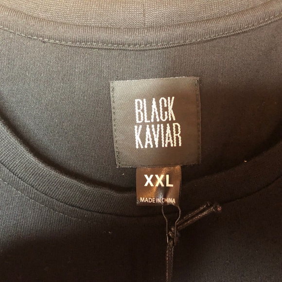 Black Kaviar Guapo Tee Size 2XL Red Flannel Pocket - Picture 6 of 8